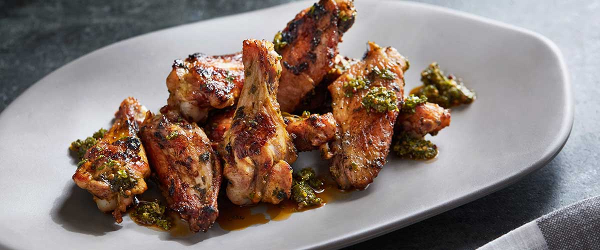 Smoky Grilled Chicken Wings - Image