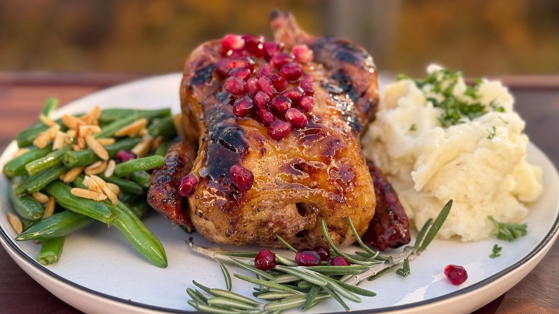 Maple Bourbon Glazed Cornish Game Hens