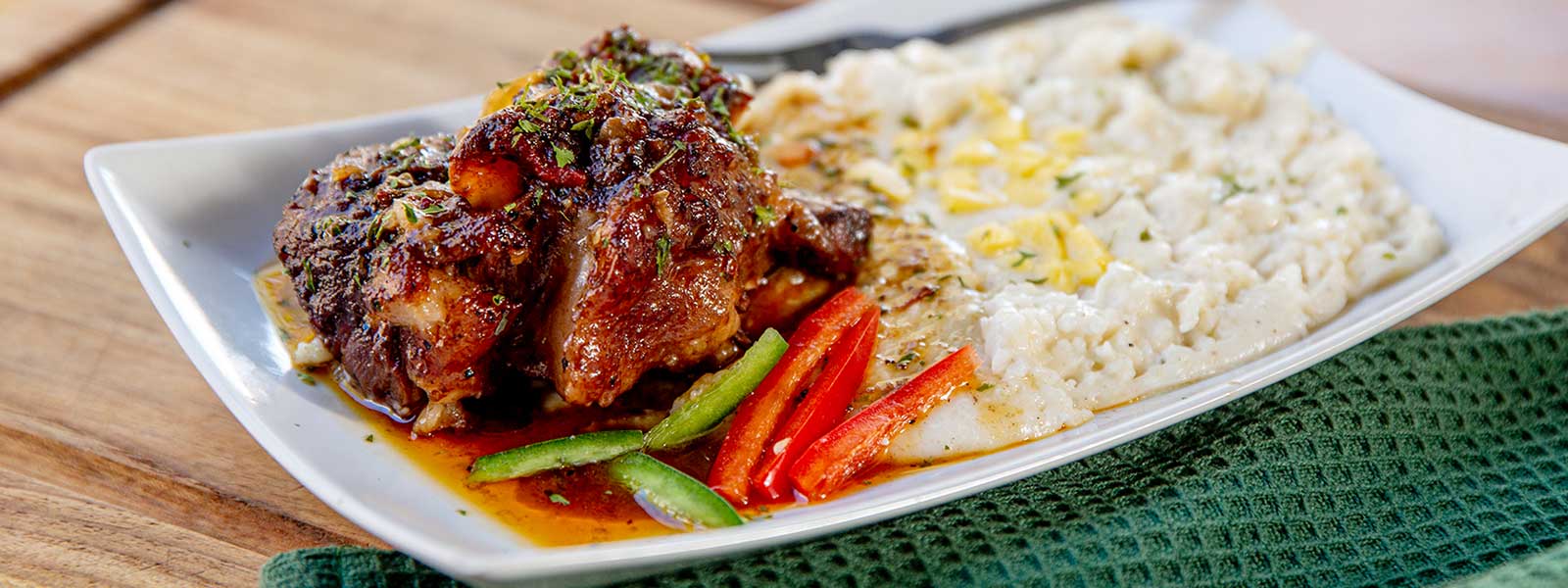 “Black Girls Grilling” Roasted Oxtails with Smoked Gouda Grits