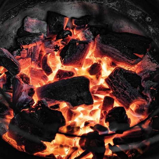 glowingnatural lump charcoal