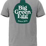 Big Green Egg Men's Gray T-Shirt - BGE Logo